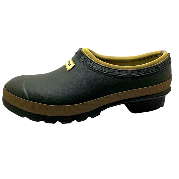Hunter Shoes - HUNTER Gardener Neoprene Lined Clogs Green Size 8